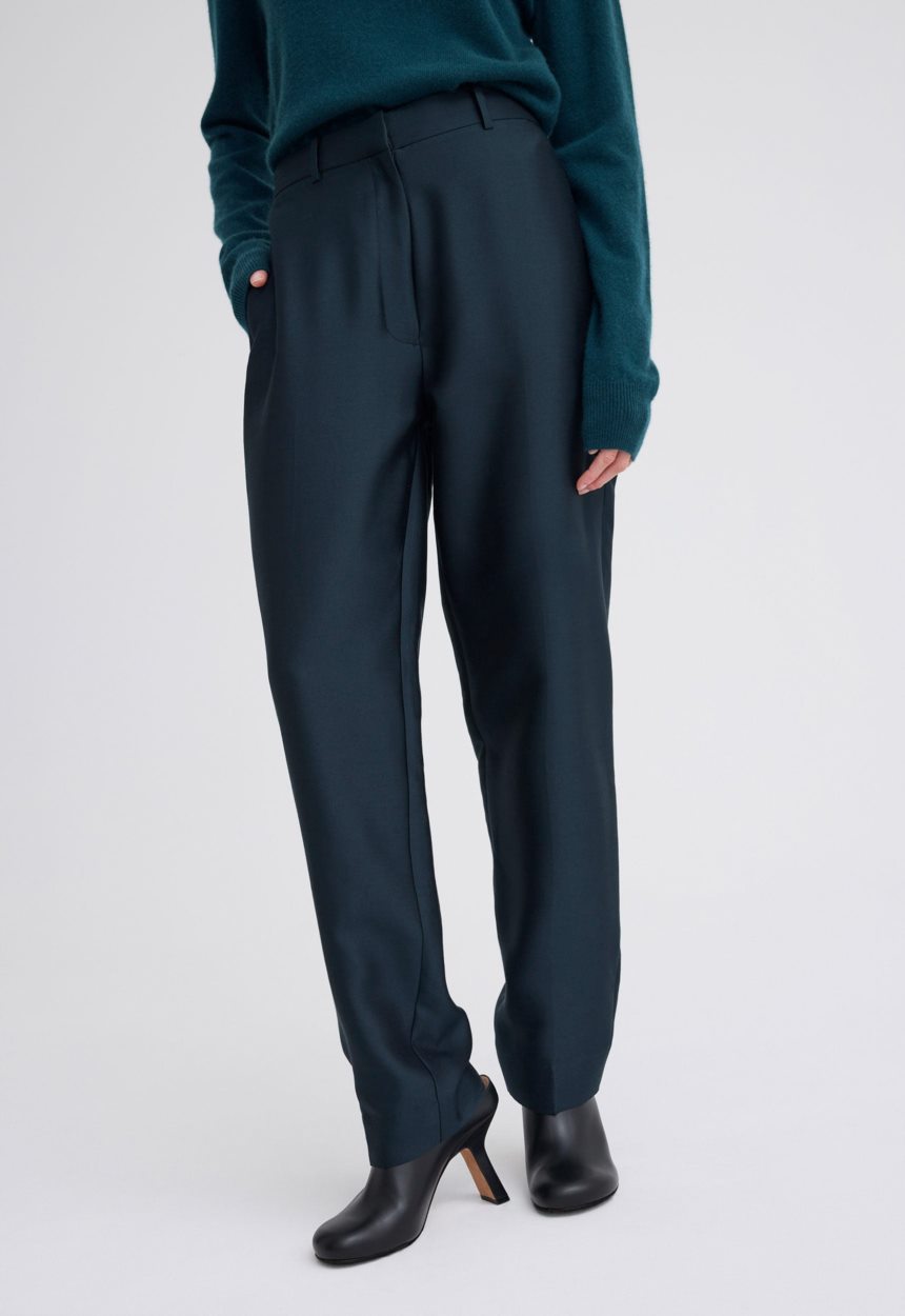 Jac + Jack Novel Silk Wool Pant - Bavaria Green